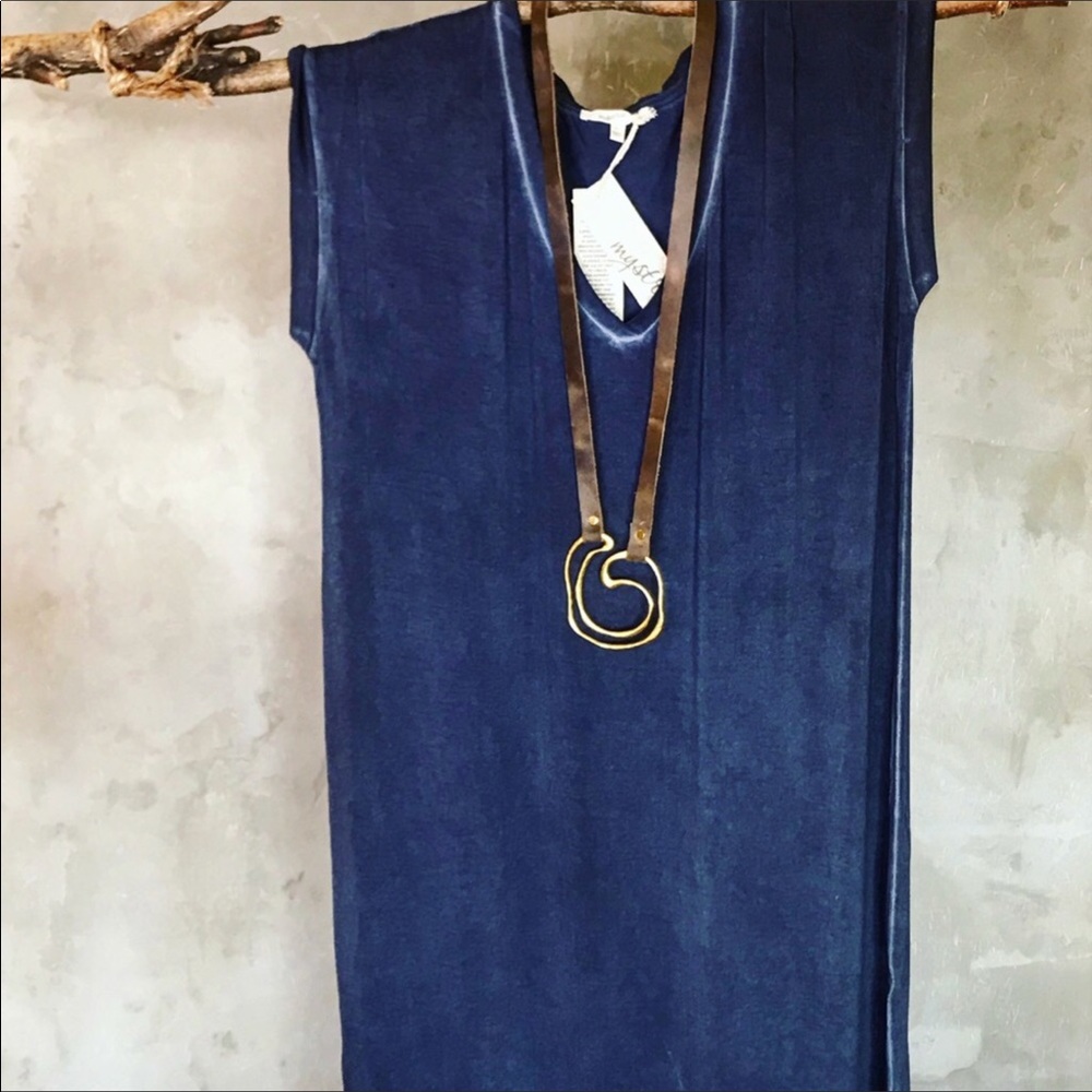 Mystree Casual Maxi Dress in Denim blue - Picture 7 of 8